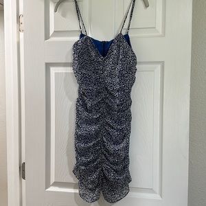 Blue/ white floral lulus small mini dress